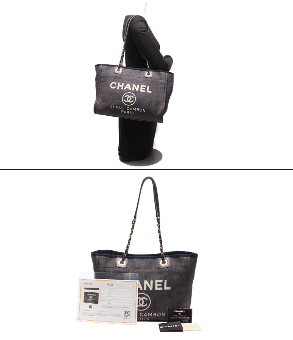 CHANEL チェーンショルダーバッグ 肩掛け ゴールド金具 ドーヴィルライン 17番台 レディース シャネル