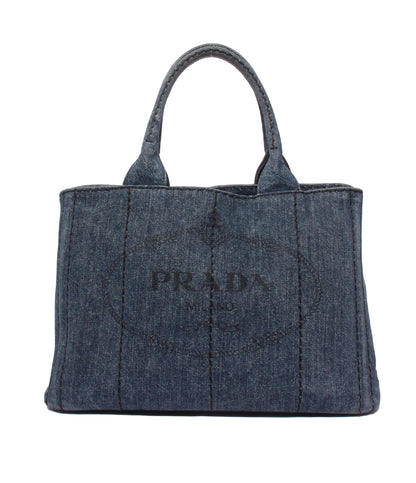 PRADA ハンドバッグ ミニトートバッグ デニム カナパ 1BG439 レディース プラダ