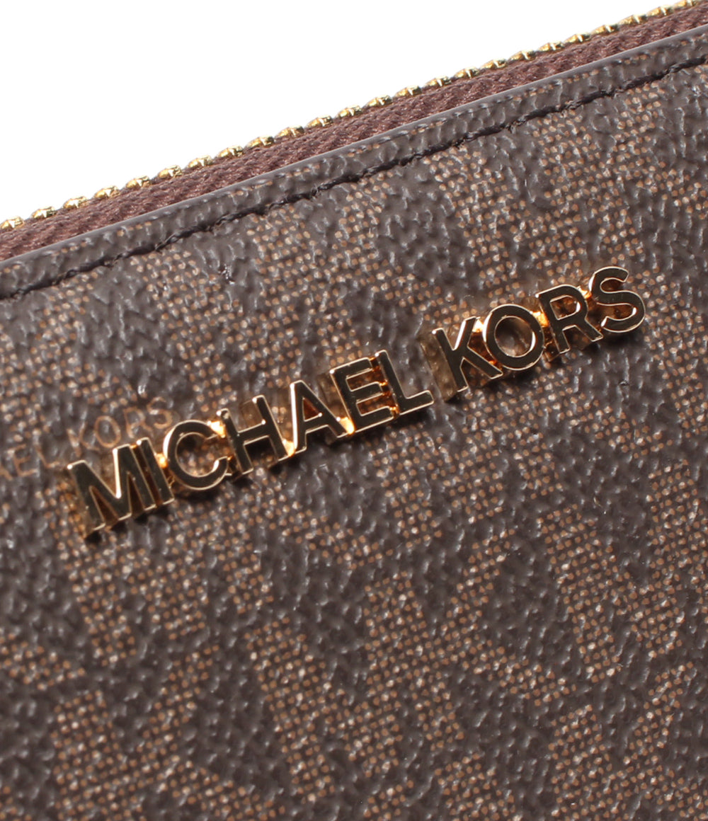 美品 MICHAEL KORS ラウンドファスナー長財布 レディース マイケルコース