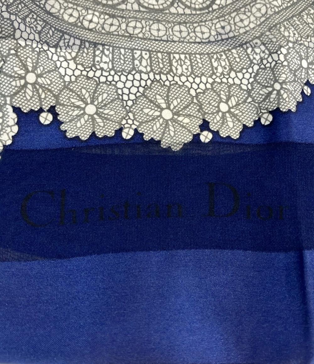 美品 クリスチャンディオール スカーフ シルク100% レディース Christian Dior