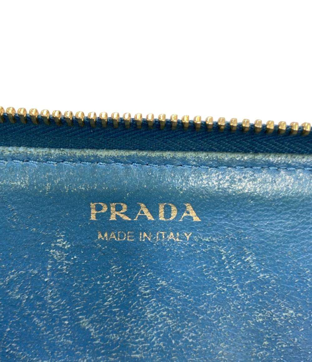 PRADA コインケース キーリング付き サフィアーノレザー レディース プラダ