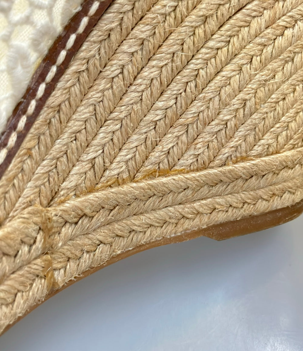 Tory Burch ウェッジソール オープントゥパンプス エスパドリーユ レディース SIZE 7 B トリーバーチ