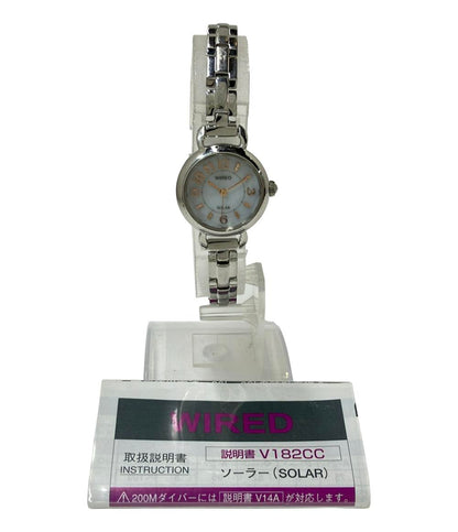 セイコー 腕時計 WIRED ワイアード ソーラー ホワイト V117-0CH0 レディース SEIKO