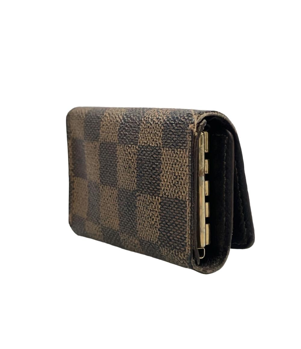 LOUIS VUITTON 4連キーケース ミュルティクレ4 ダミエ エベヌ N62631 レディース メンズ ルイ・ヴィトン