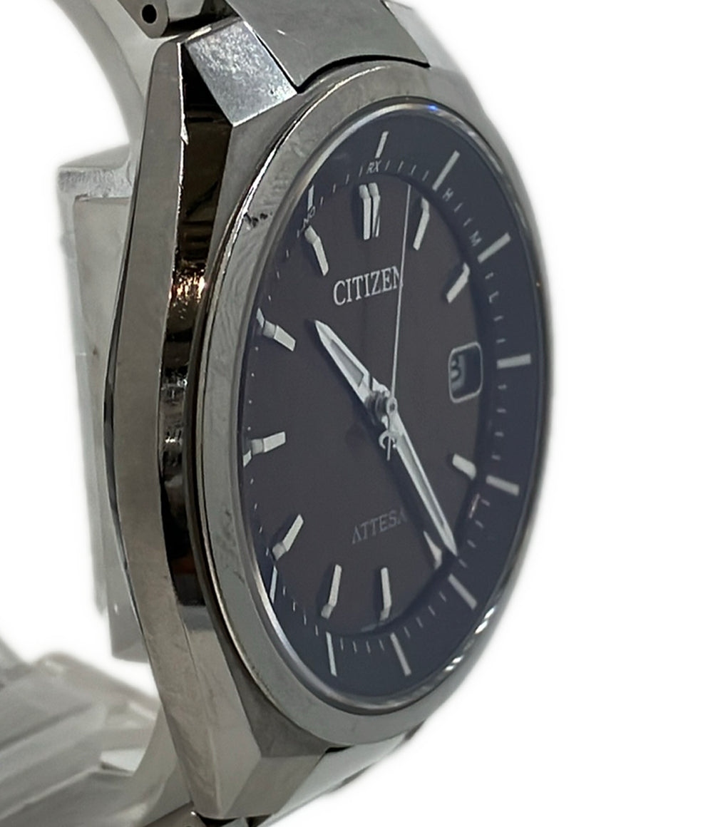 CITIZEN 腕時計 アテッサ 電波ソーラー ソーラー ブラウン H110-T016308 メンズ シチズン