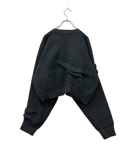 美品 ENFOLD 長袖ニット タックショート ウール タグ付き SHORT-KNIT PULLOVER 300GA270-1830 レディース SIZE 38 (M) エンフォルド