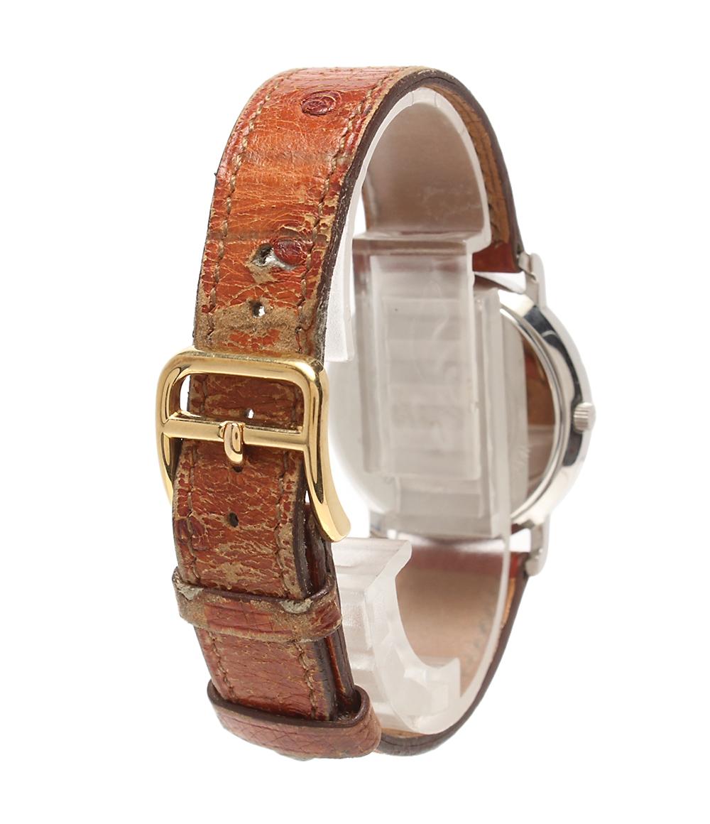 HERMES 腕時計 セリエ クオーツ ホワイト メンズ エルメス