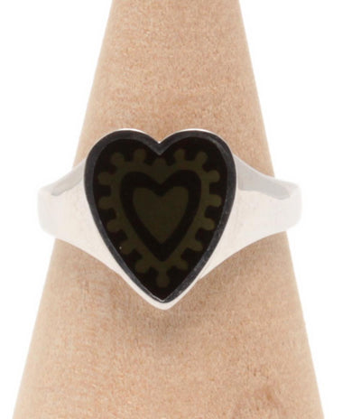 美品 サマンサシルバ リング 指輪 SV エポキシ ハートモチーフ レディース SIZE 9号 Samantha Silva