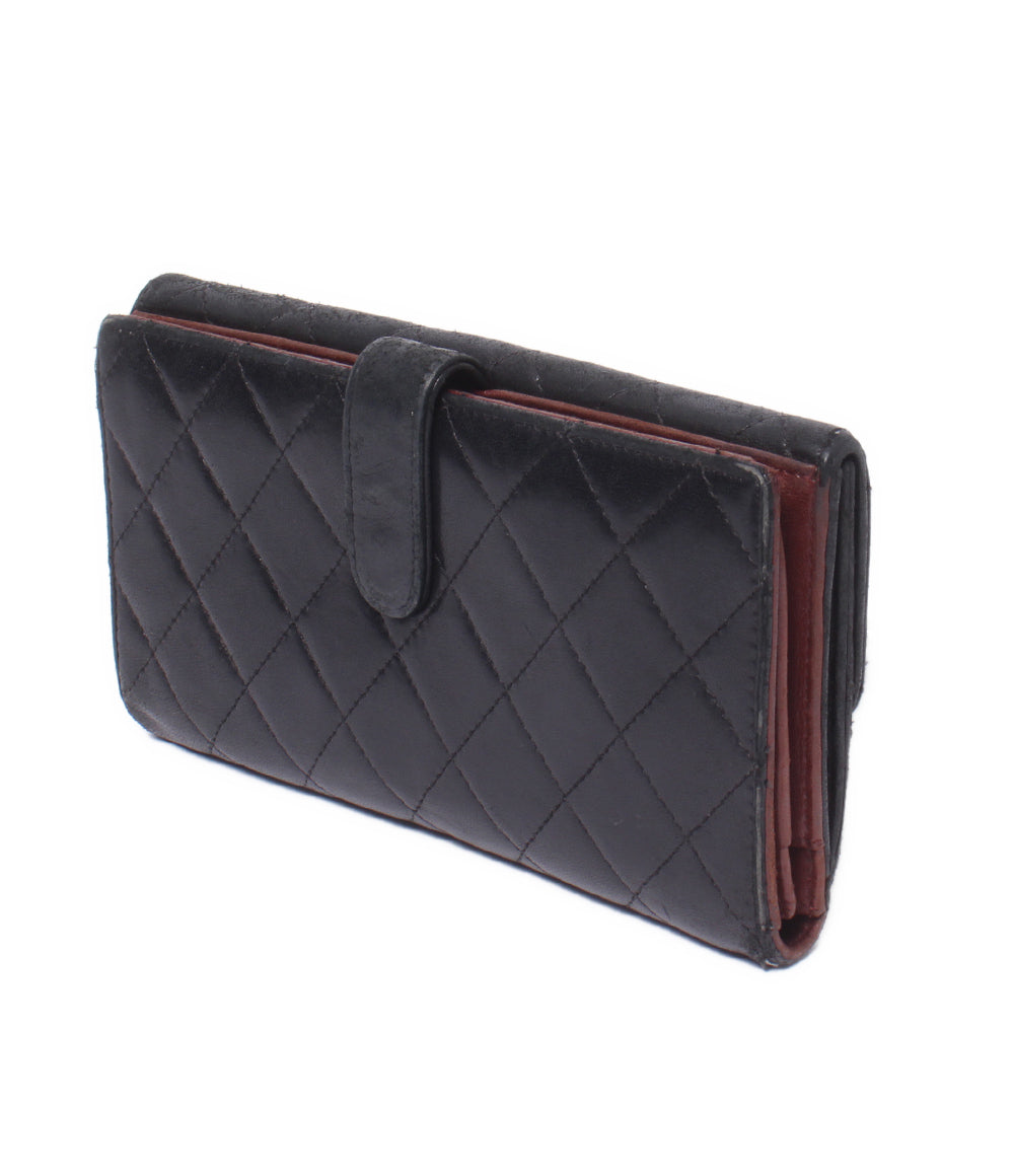 CHANEL 長財布 シルバー金具 10番台 マトラッセ レディース シャネル