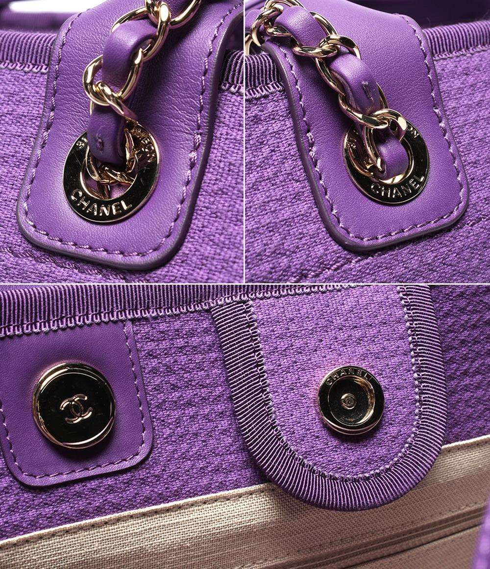 美品 CHANEL トートバッグ ハンドバッグ ゴールド金具 肩掛け ドーヴィル AS3257 レディース シャネル