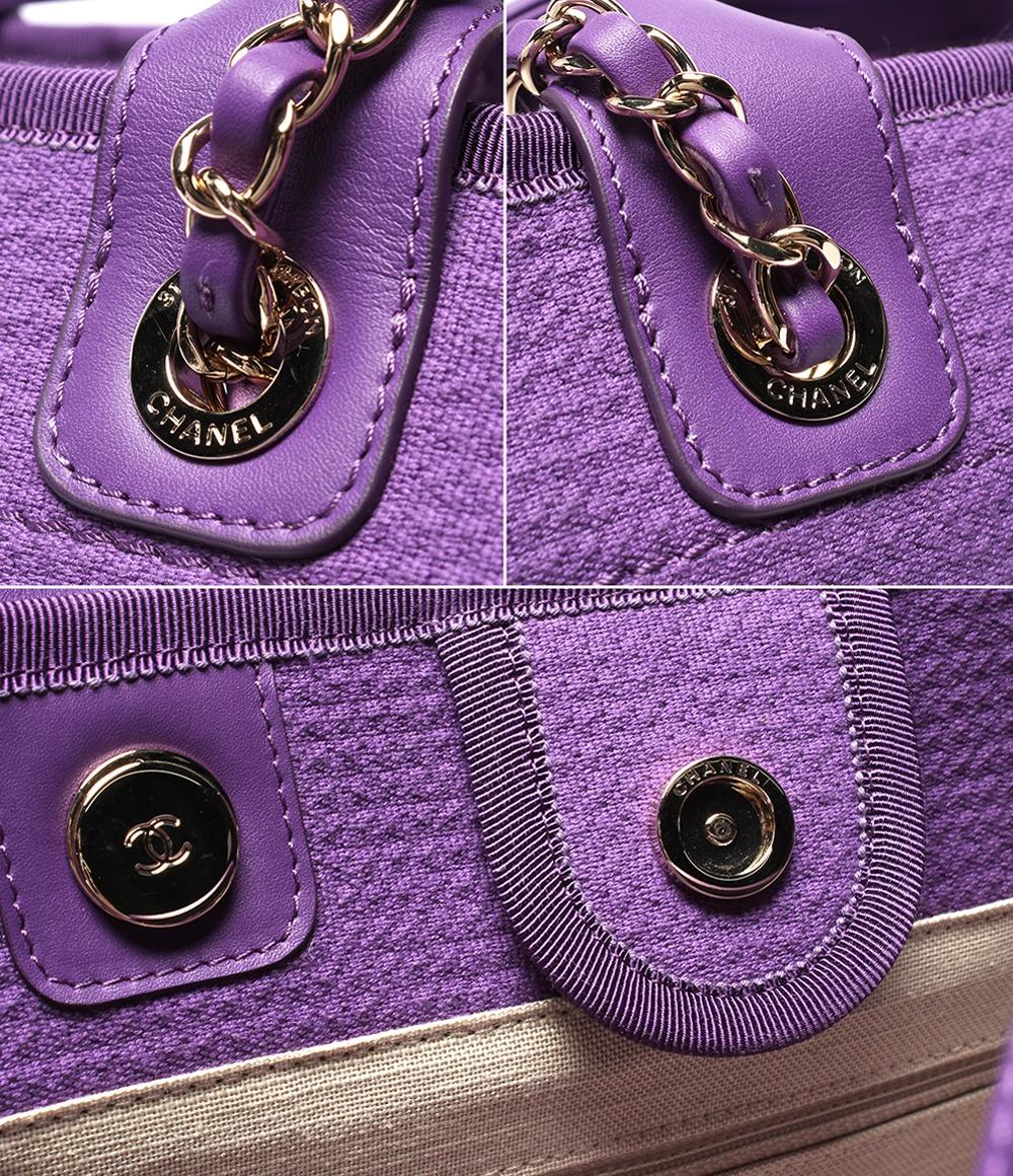 美品 CHANEL トートバッグ ハンドバッグ ゴールド金具 肩掛け ドーヴィル AS3257 レディース シャネル