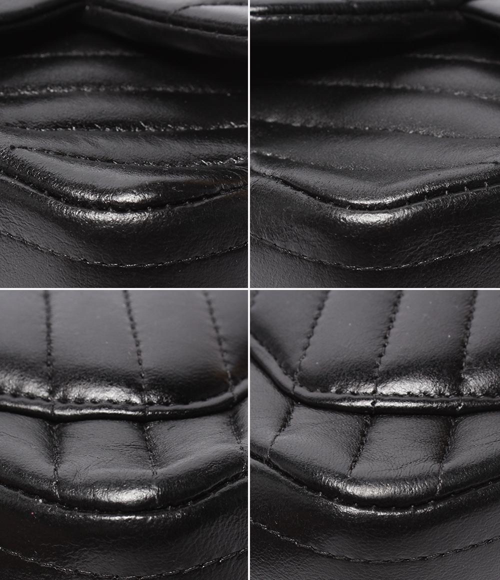 CHANEL チェーンショルダーバッグ ミニマトラッセ Vステッチ シングルフラップ シングルチェーン ゴールド金具 シェブロン レディース シャネル