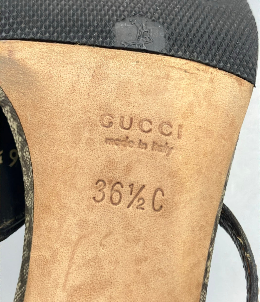 GUCCI サンダル GGキャンバス ハート レディース SIZE 36 1/2 C (23.5cm) グッチ