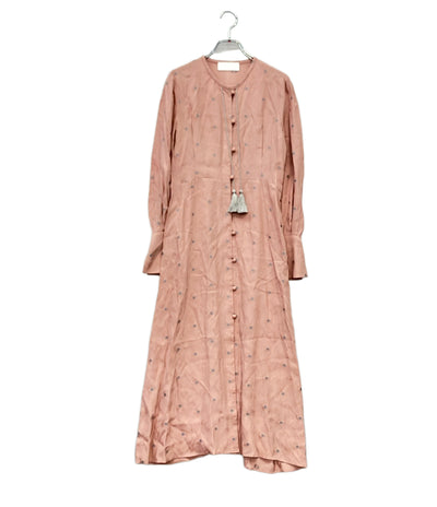 Mame Kurogouchi 長袖ワンピース 小花柄 20SS Pedicel Jacquard Dress MM20PS-DR704 レディース SIZE 1 (S) マメクロゴウチ