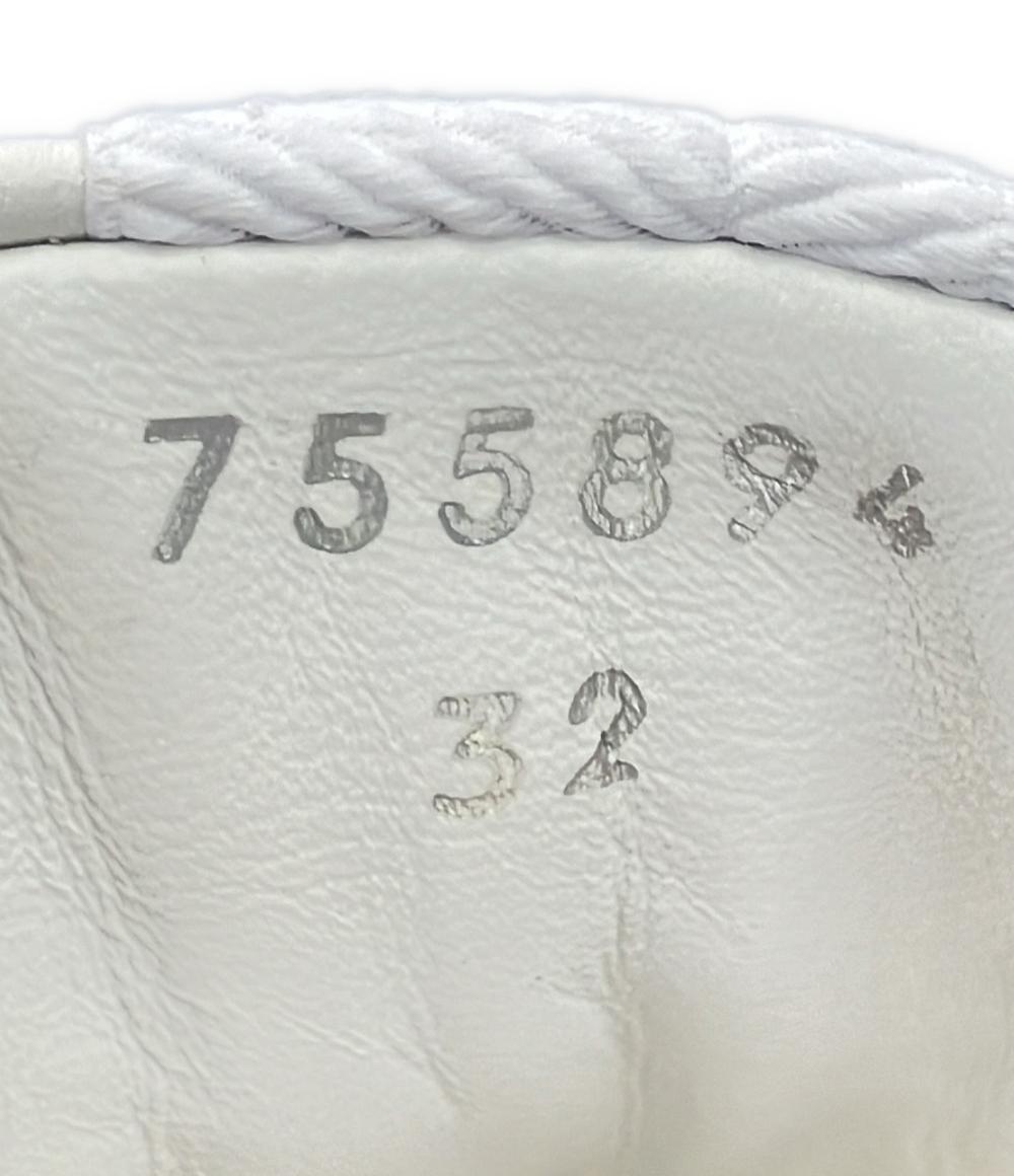 美品 グッチ ローカットスニーカー 755894 キッズ SIZE 32 GUCCI