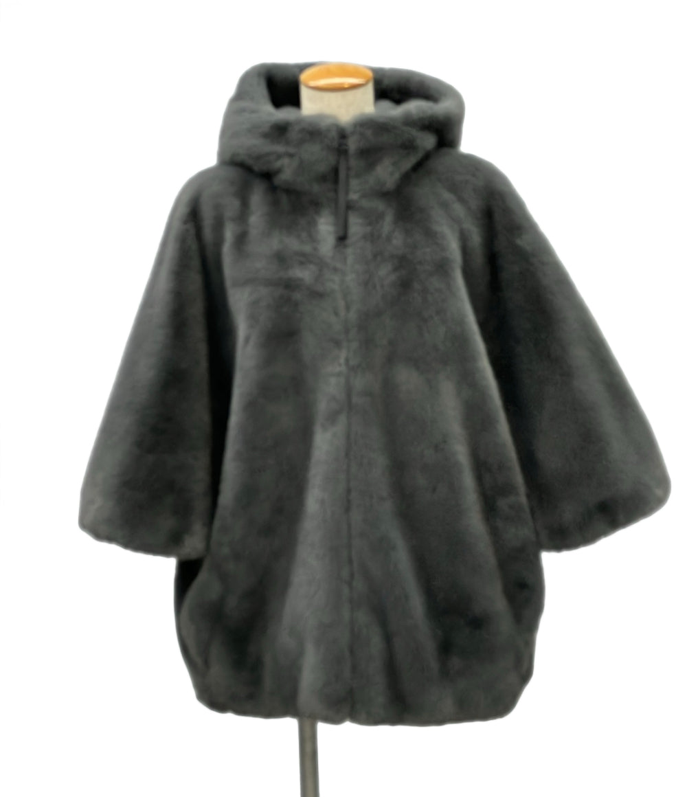 美品 CADUNE エコファーコート レディース SIZE 38 (M) カデュネ