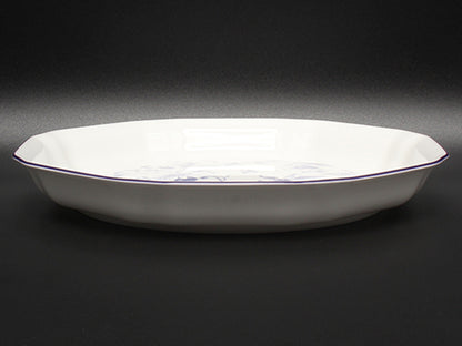 美品 WEDGWOOD オクタゴナルディッシュ 皿 24cm ブループラム ウエッジウッド