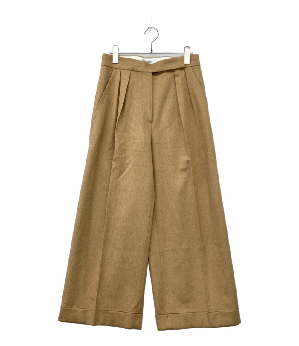 MAX MARA ウールワイドタックパンツ レディース SIZE 38 (M) マックスマーラ