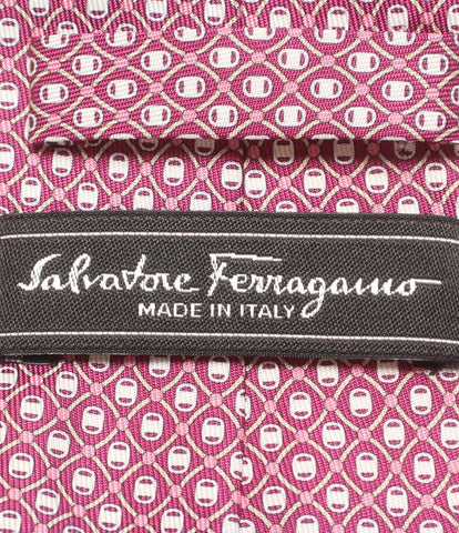 サルバトーレフェラガモ 美品 ネクタイ シルク100％ ヴァラ柄      メンズ  (複数サイズ) Salvatore Ferragamo