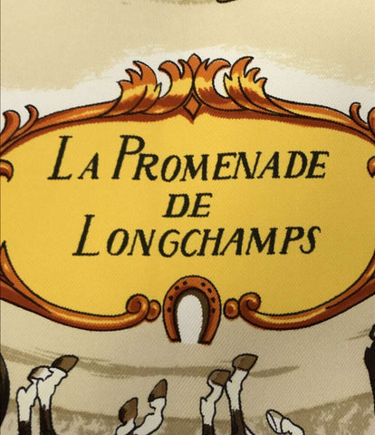 エルメス 美品 スカーフ カレ90 シルク100% 馬車柄 ロンシャンへの散歩 LA PROMENADE DE LONGCHAMPS     レディース  (複数サイズ) HERMES