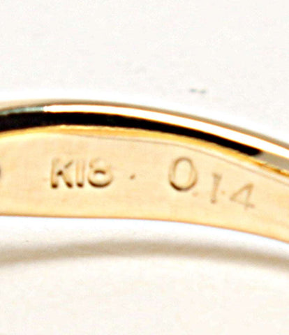 美品 リング 指輪 K18 ルビー ダイヤ フラワーモチーフ      レディース SIZE 10号 (リング)