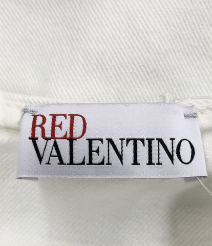 レッドバレンティノ 美品 ホワイトデニム ノースリーブワンピース      レディース SIZE 40 (M) RED VALENTINO