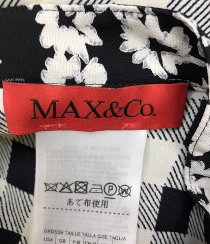 マックスアンドコー  バンドカラーシャツワンピース チェック柄      レディース SIZE 4 (S) MAX＆Co.