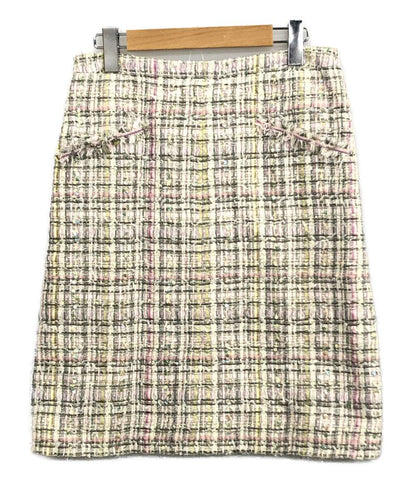 23,800円CHANEL セットアップ　スカートスーツ　ツイード　ココマーク