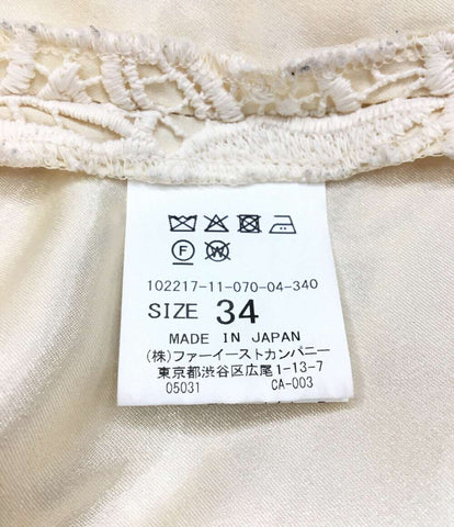 アナイ 美品 リーフレースタイトスカート      レディース SIZE 34 (XS以下) ANAYI