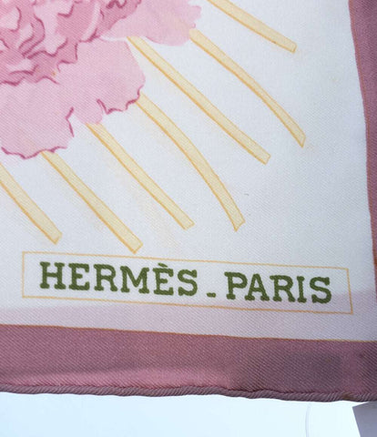 エルメス  スカーフ カレ90 シルク100％ 芍薬  les pivoines    レディース  (複数サイズ) HERMES