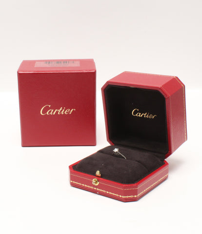 カルティエ 美品 リング 指輪 Pt950 D0.35ct  ソリテール    レディース SIZE 5号 (リング) Cartier