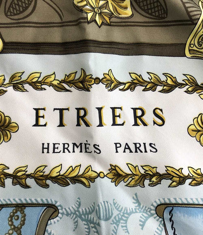 エルメス  スカーフ カレ90 シルク100% 鐙柄・馬具柄  ETRIERS    レディース  (複数サイズ) HERMES