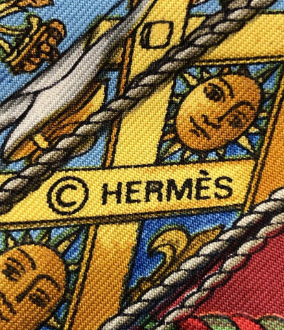 エルメス  スカーフ カレ90 シルク100% タンブールの太鼓  LES TAMBOURS    レディース  (複数サイズ) HERMES