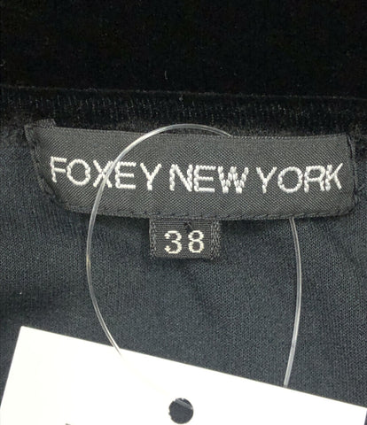 フォクシー 美品 半袖ブラウス ベロア生地 裾フリル      レディース SIZE 38 (S) foxey