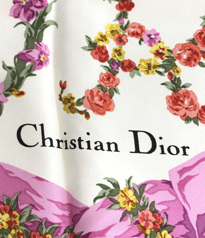 クリスチャンディオール 美品 スカーフ シルク100% 花柄      レディース  (複数サイズ) Christian Dior