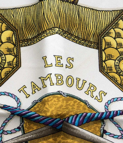 エルメス  スカーフ カレ90 シルク100% タンブールの太鼓  Les Tambours    レディース  (複数サイズ) HERMES