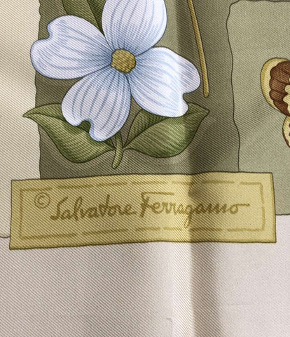サルバトーレフェラガモ  スカーフ シルク100% 動物柄      レディース  (複数サイズ) Salvatore Ferragamo