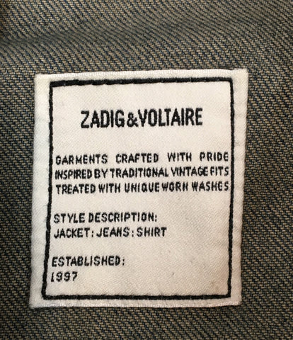 ザディグエヴォルテール  刺繍デニムジャケット ヴィンテージ加工      メンズ SIZE M (M) Zadig＆Voltaire