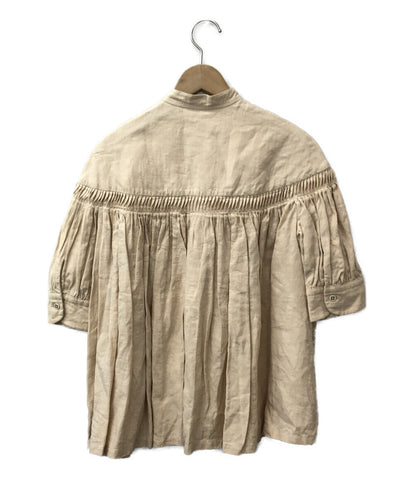 サイ  Linen Tucked Puff Sleeve Shirt     1219-31471 レディース SIZE 38 (S) Scye
