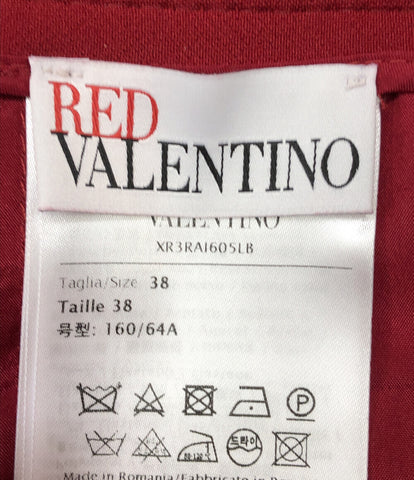 レッドバレンティノ 美品 プリーツスカート ボックスプリーツ 金ボタン      レディース SIZE 38 (S) RED VALENTINO