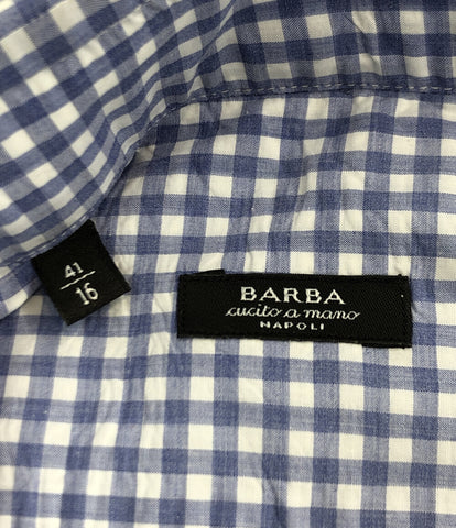 バルバ  ギンガムチェックシャツ      メンズ SIZE 41 (L) BARBA