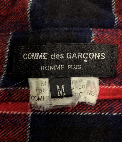 コムデギャルソンオム  長袖チェックシャツ マント付き      メンズ SIZE M (M) COMME des GARCONS HOMME