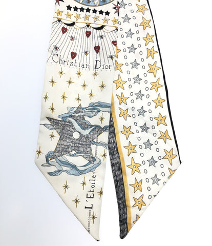 クリスチャンディオール 美品 リボンスカーフ ミッツァ LEtoile エトワール 星      レディース  (複数サイズ) Christian Dior