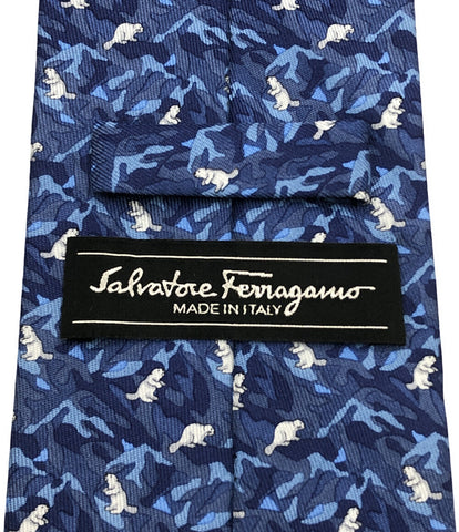 サルバトーレフェラガモ 美品 ネクタイ シルク100％      メンズ  (複数サイズ) Salvatore Ferragamo