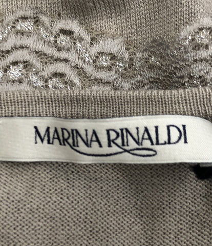 マリナリナルディ 美品 レースニットカーディガン      レディース  (複数サイズ) MARINA RINALDI