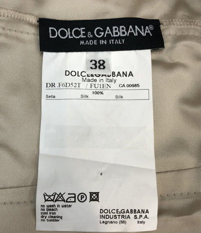 ドルチェアンドガッバーナ 美品 シルクノースリーブワンピース      レディース SIZE 38 (M) DOLCE＆GABBANA