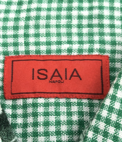 美品 リネンシャツ チェック柄      メンズ  (複数サイズ) ISAIA