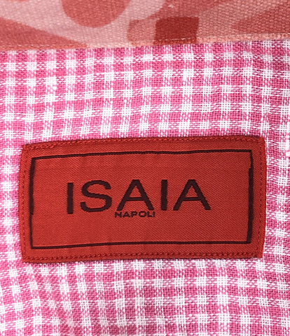 美品 リネンチェックシャツ      メンズ SIZE 42 (L) ISAIA