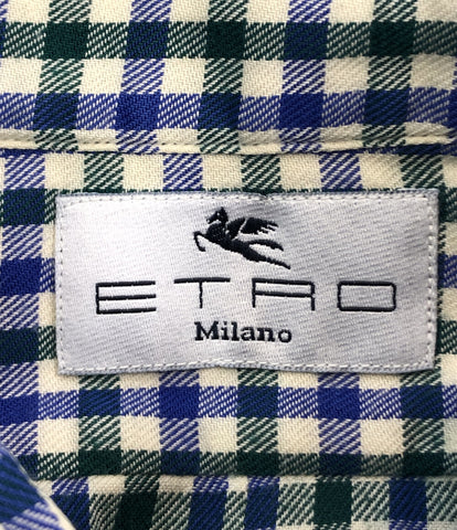 エトロ  長袖ギンガムチェックシャツ      メンズ  (XL以上) ETRO