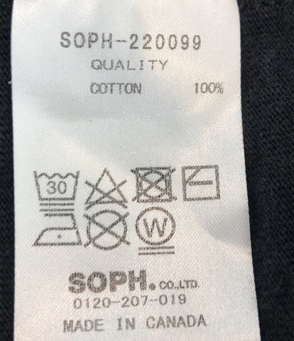 クールネックボーダーコットンTシャツ      メンズ SIZE L (L) SOPH.